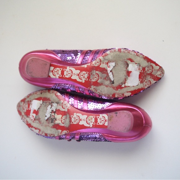 Irregular Choice Fuchsia glitter size 8 - Picture 5 of 8
